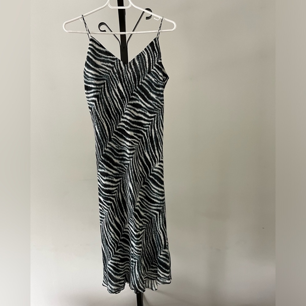 Ralph Lauren Animal Print Spaghetti Strap Dress, Size 8.